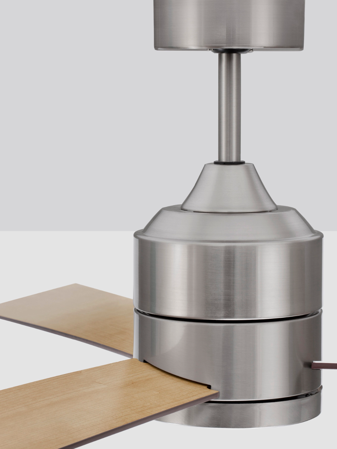 AXE Ceiling Fan, Aluminium & Teak - ID 11953