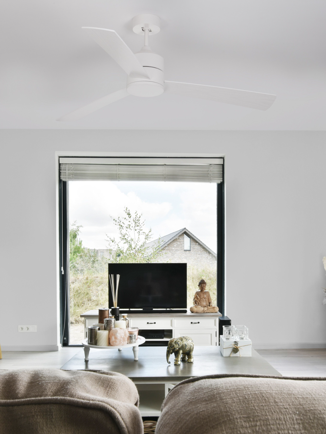 AXE Ceiling Fan, White - ID 11955