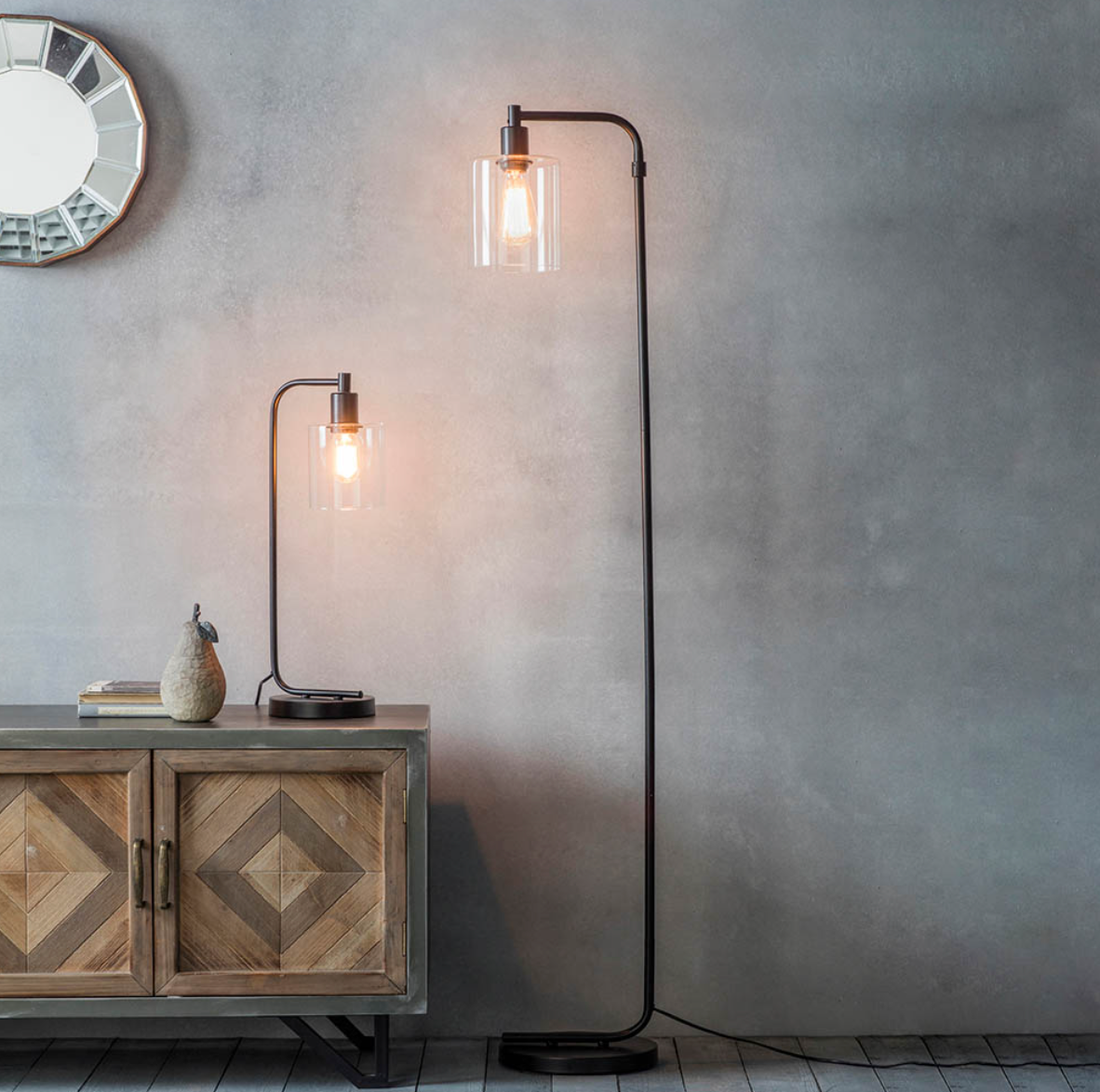 Floor Lamp, Matt Black - ID 12040