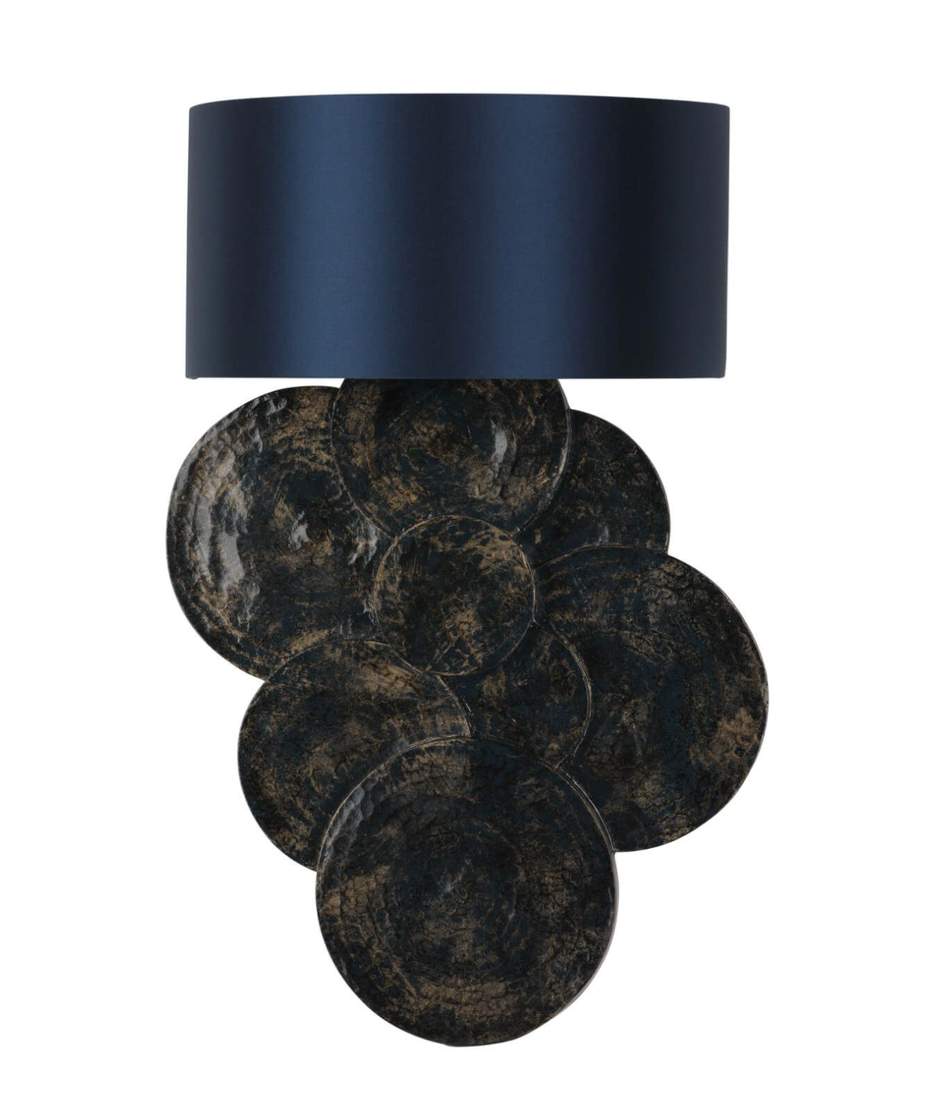 Single Wall Light, Blue & Gold - ID 12296