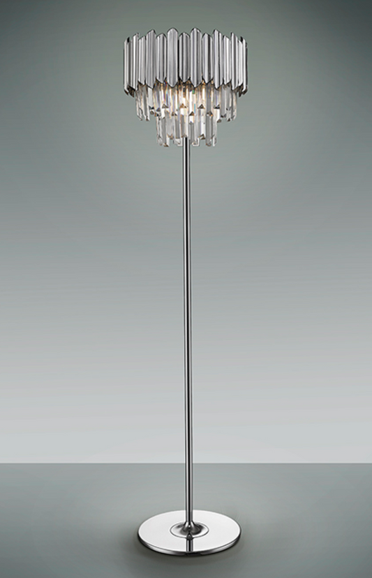 3Lt Floor Lamp, Chrome - ID 12350