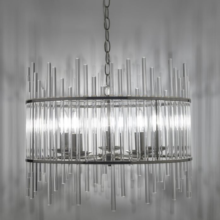 Richmond Glass Rod Chandelier - ID 8587