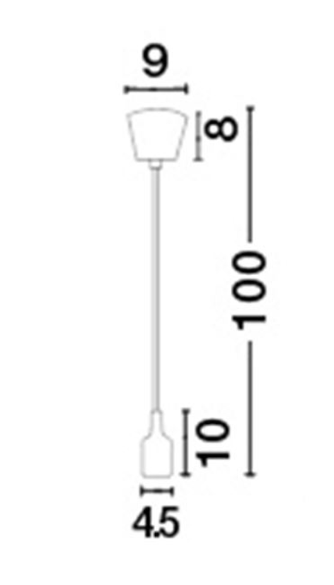 NL Black Single Pendant - ID 8967