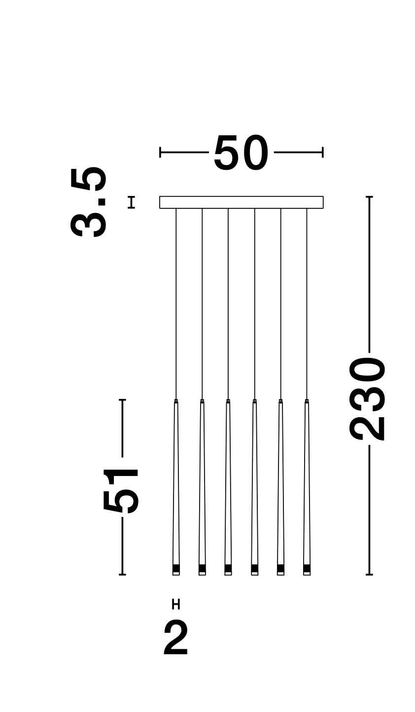 GIO Black Aluminium & Acrylic 12 Lamp Cluster Pendant - ID 9964