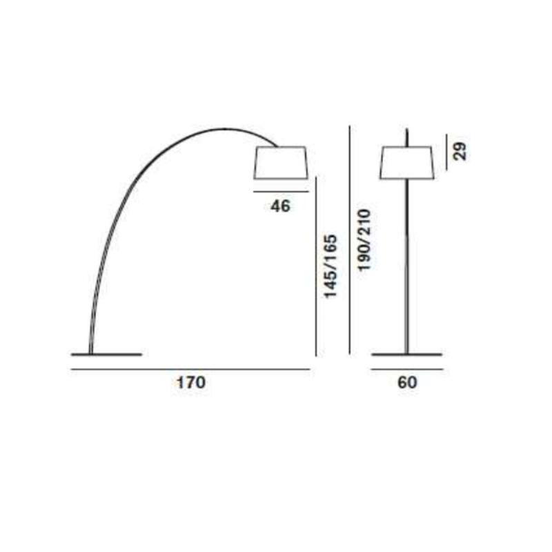 Foscarini Twiggy E27 Floor Lamp - On/Off