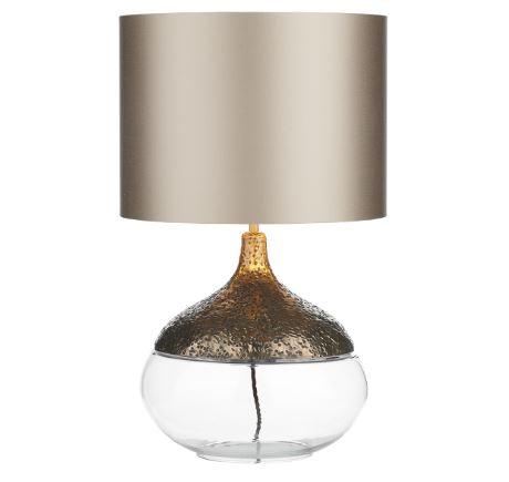 Teardrop Bronze & Glass Table Light Base Only - ID 10256