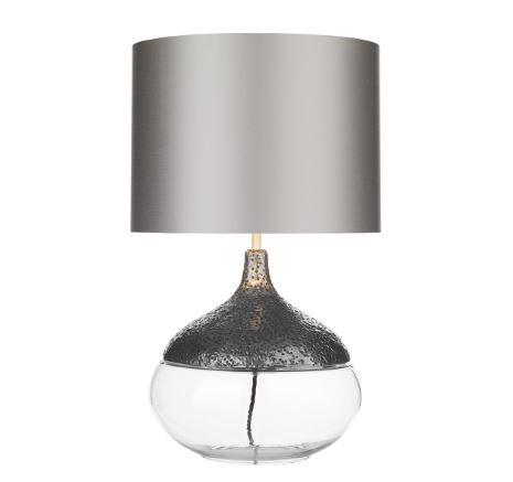 Teardrop Pewter & Glass Table Light Base Only - ID 10257