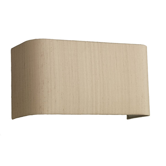 Tile 1 Light Wall Light complete with Silk Shade