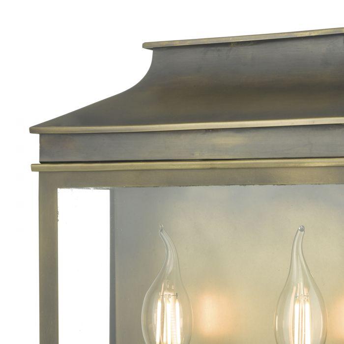 Halston 2 Lamp Coach Lantern In Weathered Brass - ID 9285