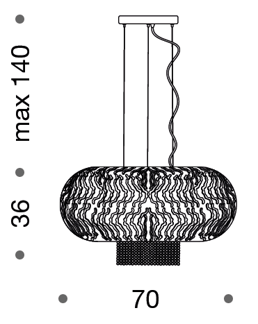 Weave 70cm Suspension Pendant - ID 7398