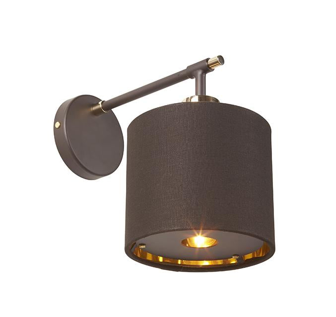 Balance Wall Light Brown and Polished Brass