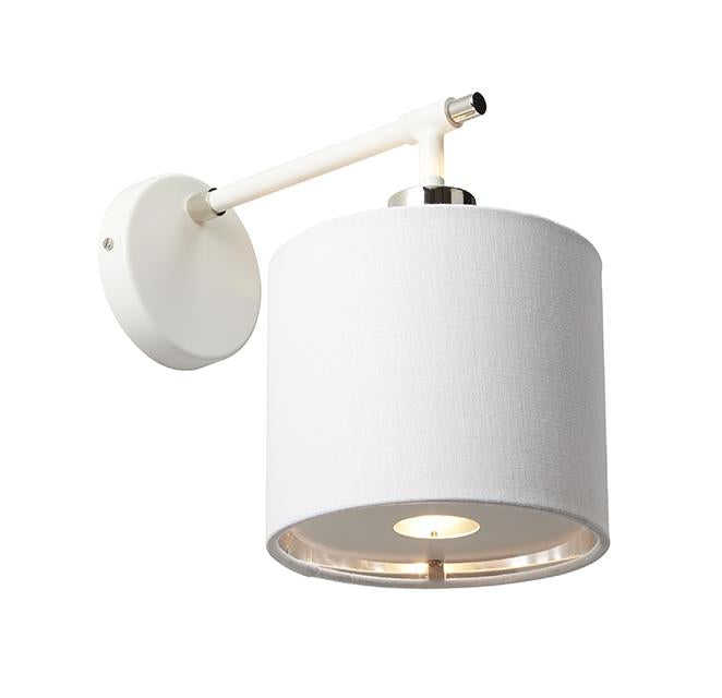 Balance Wall Light White and Polished Nickel