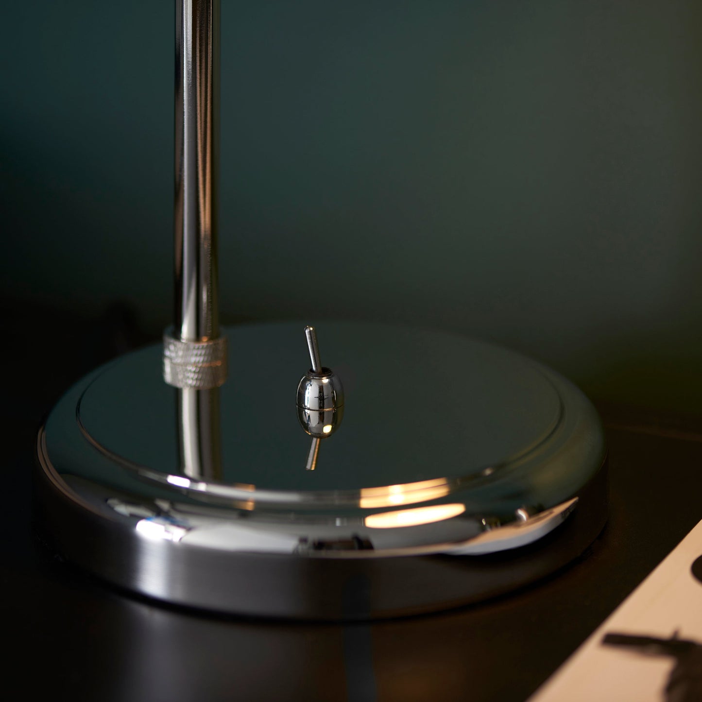 Bright Nickel Plated Adjustable Table Lamp - ID 11693