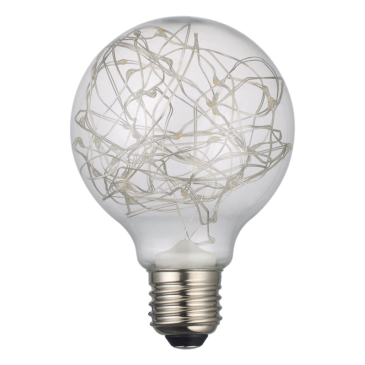 Star Effect Globe Lamp Warm White 2W LED E27 - ID 9690