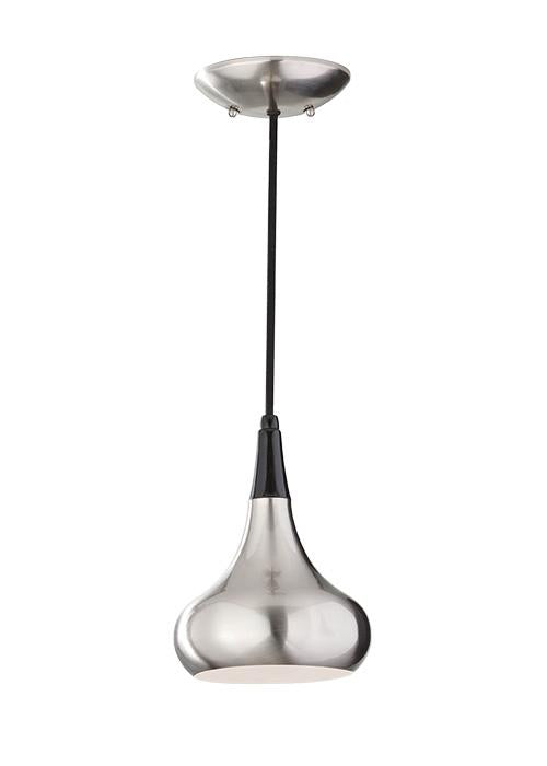 Beso One Light Mini Brushed Steel Pendant Light