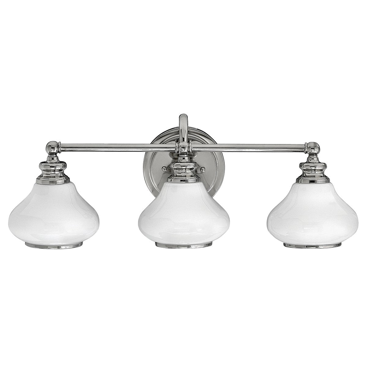 Ainsley Three Light Polished Chrome Bathroom Wall Light