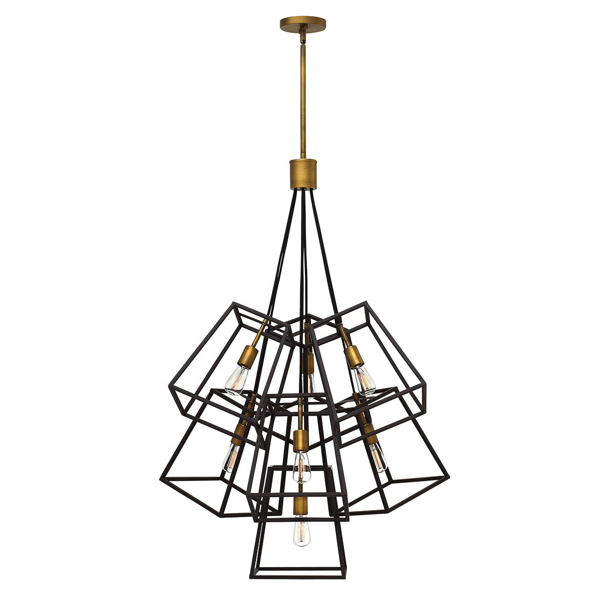 Seven Light Bronze Chandelier