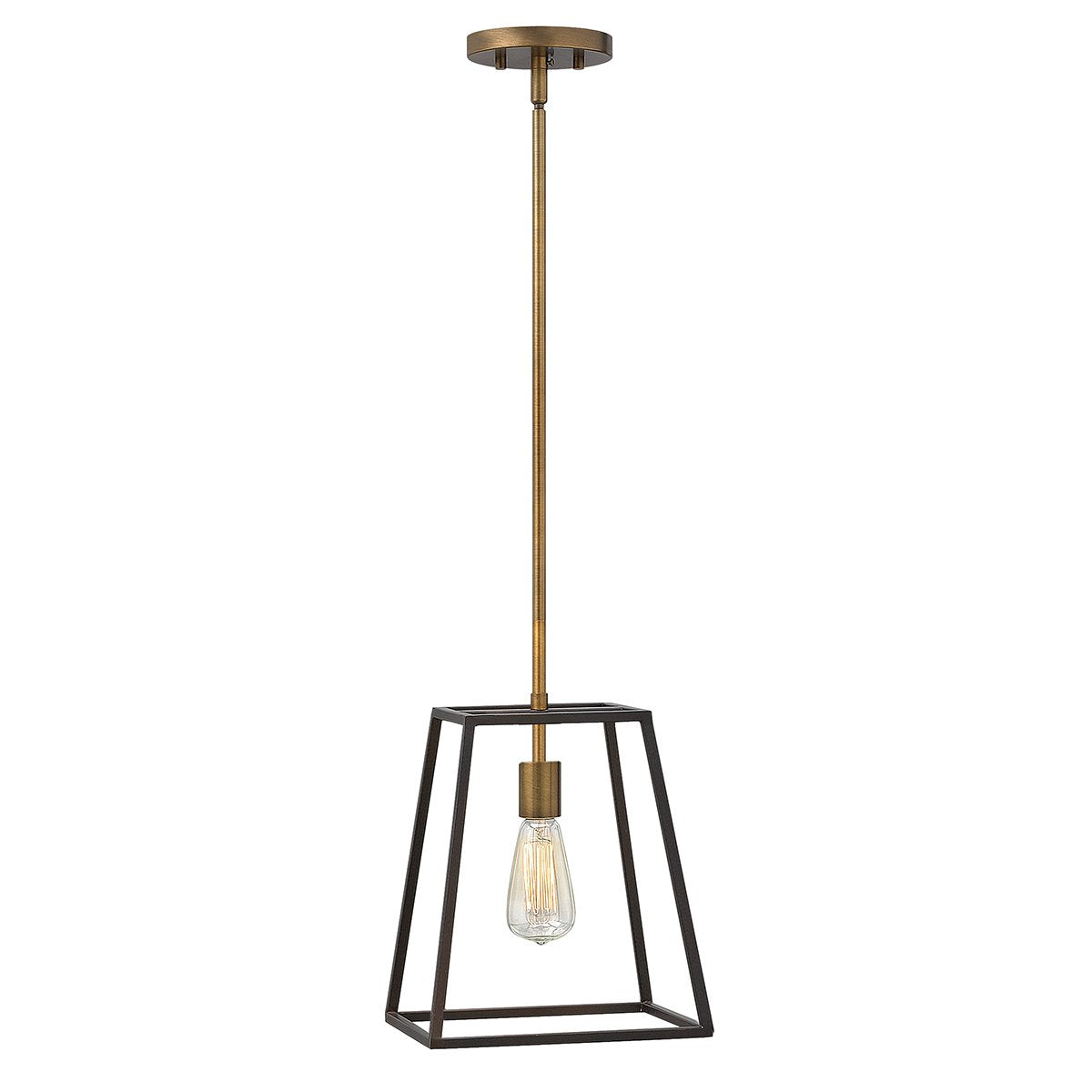 Single Bronze Pendant Light