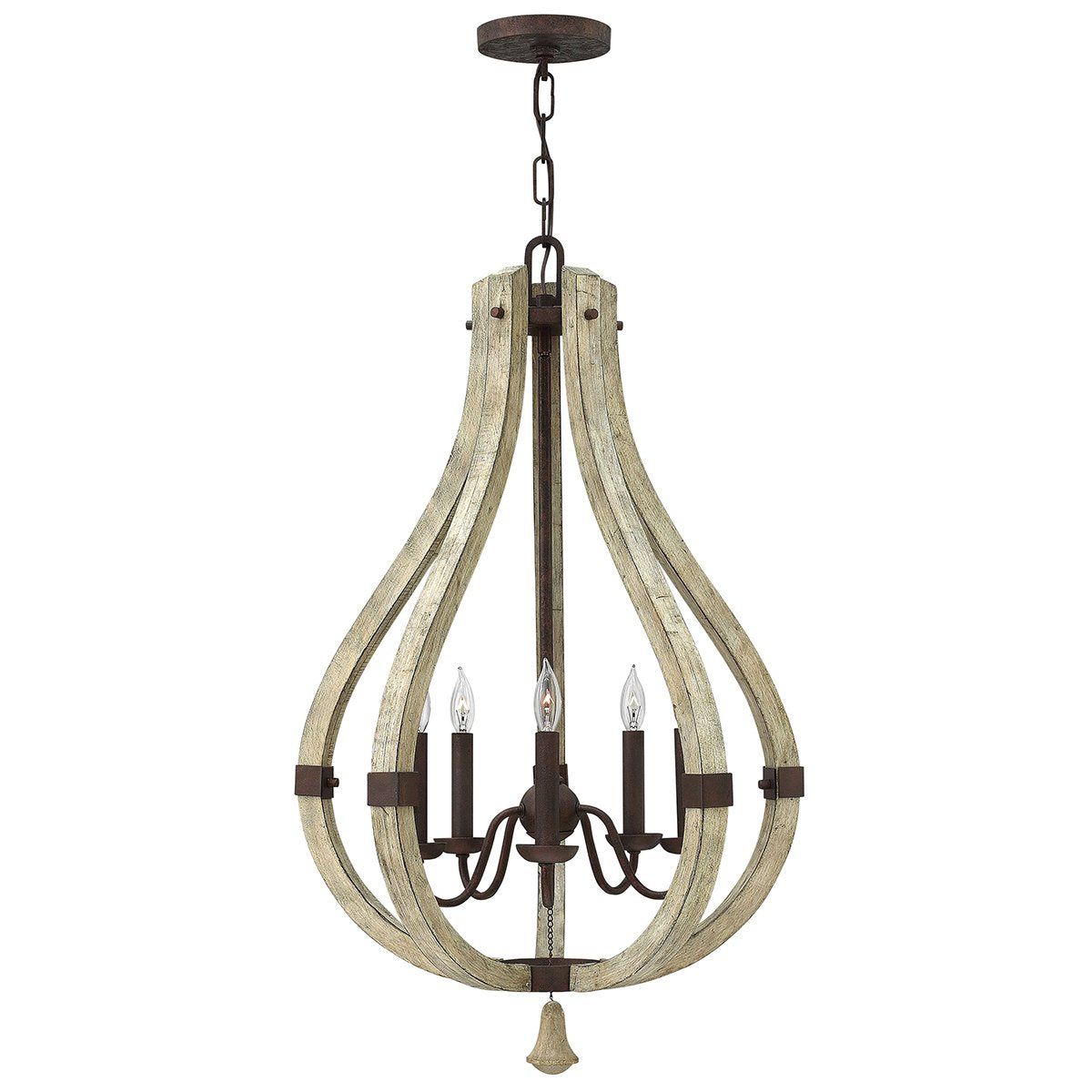 Invergordon 5 Light Rustic Chandelier - ID 9919