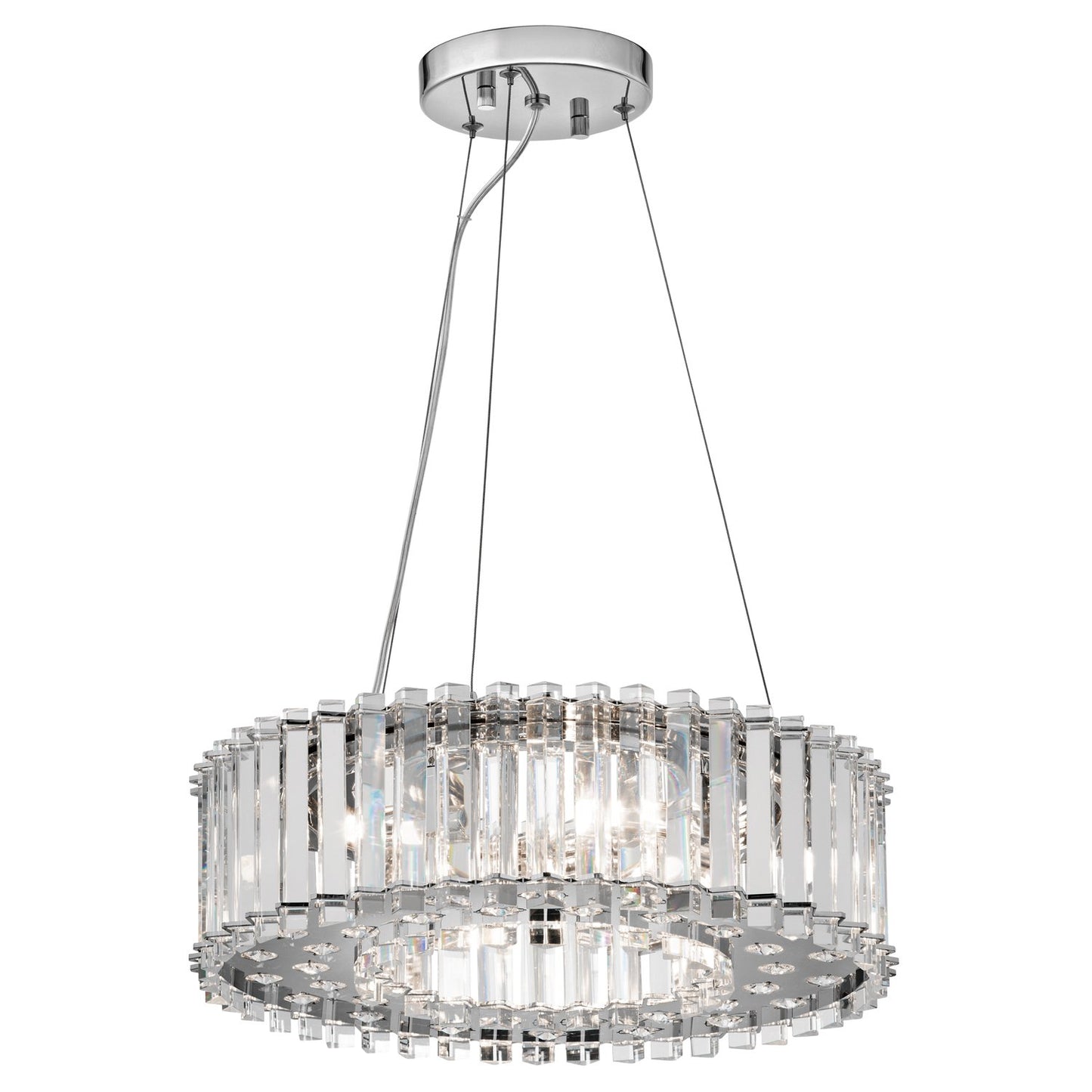 Six Light Chrome Pendant Light