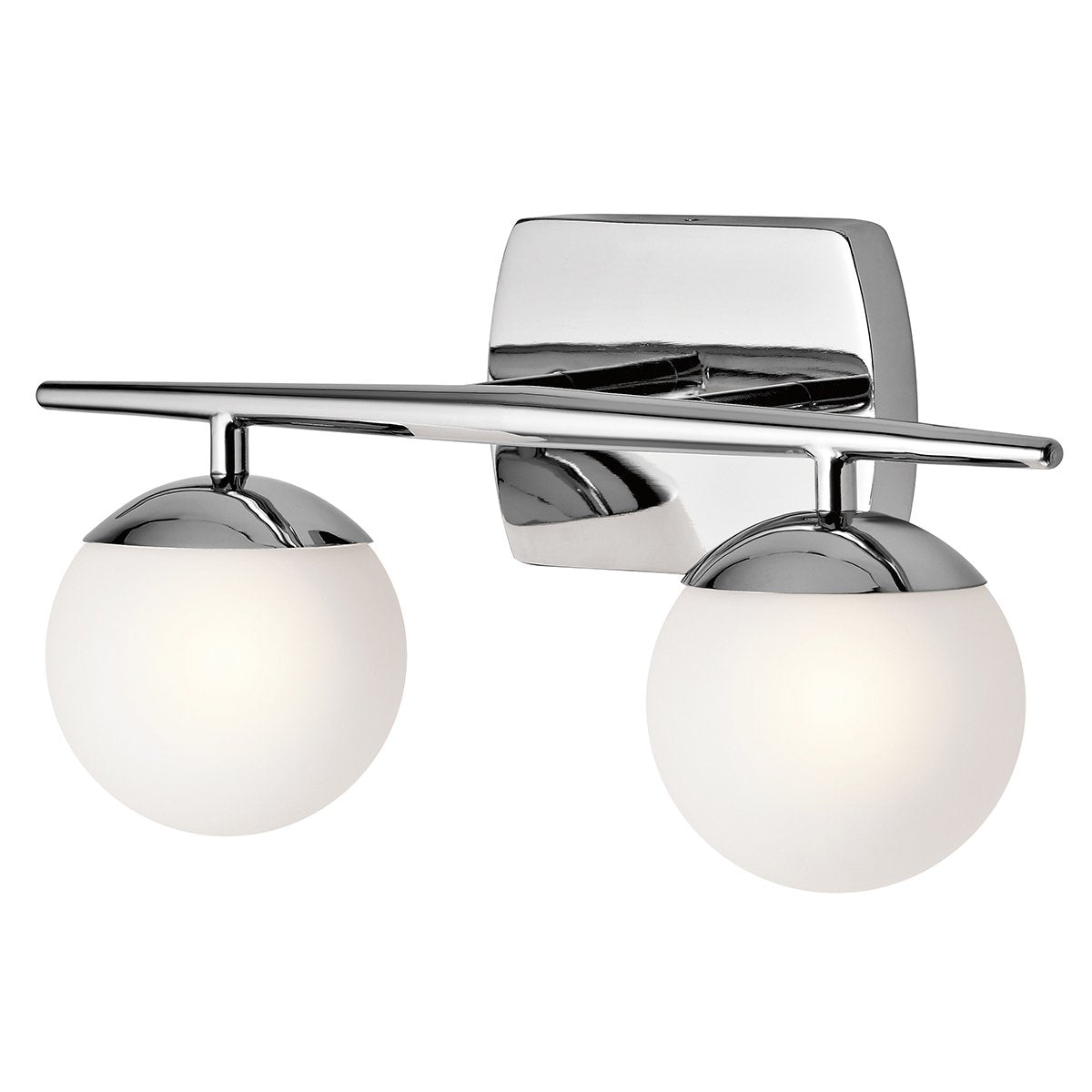 Hornsey Two Light Polished Chrome Bathroom Wall Light - ID 6635