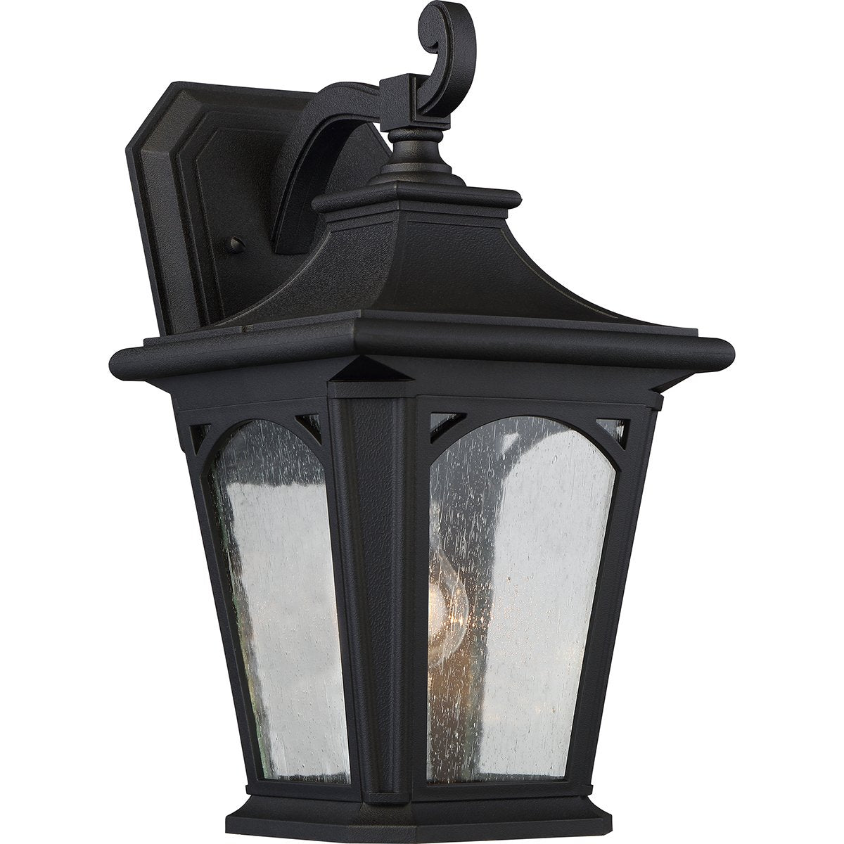 Bedford One Light Medium Mystic Black Wall Lantern Light