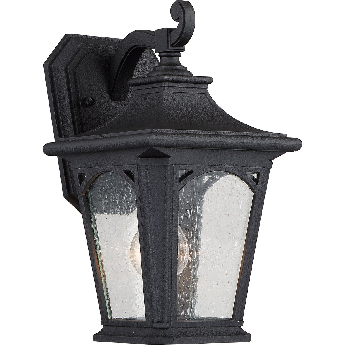 Bedford One Light Small Mystic Black Wall Lantern Light