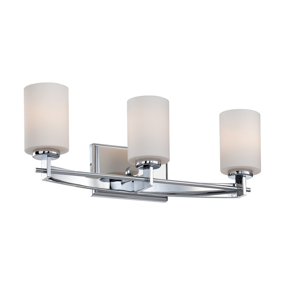 Taylor Three Light Polished Chrome Above Mirror Light
