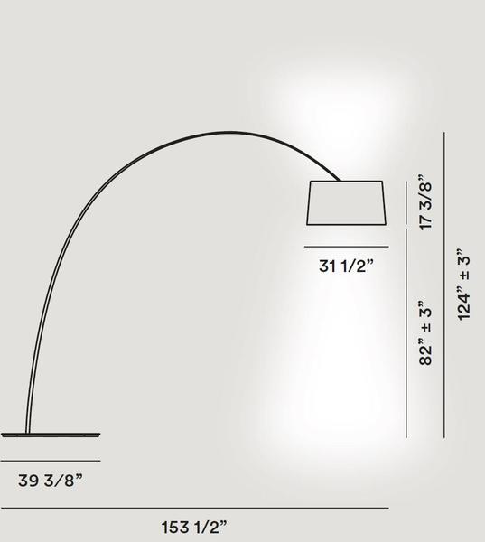 Foscarini Twice as Twiggy LED Floor Lamp - Dimmable