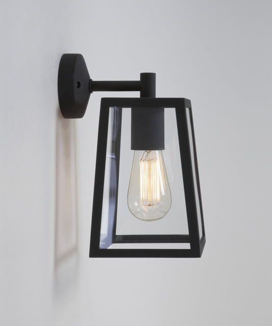 Astro CALVI WALL 215 Textured Black Tapered Square Outdoor Wall Light - ID 6488 - CLEARANCE