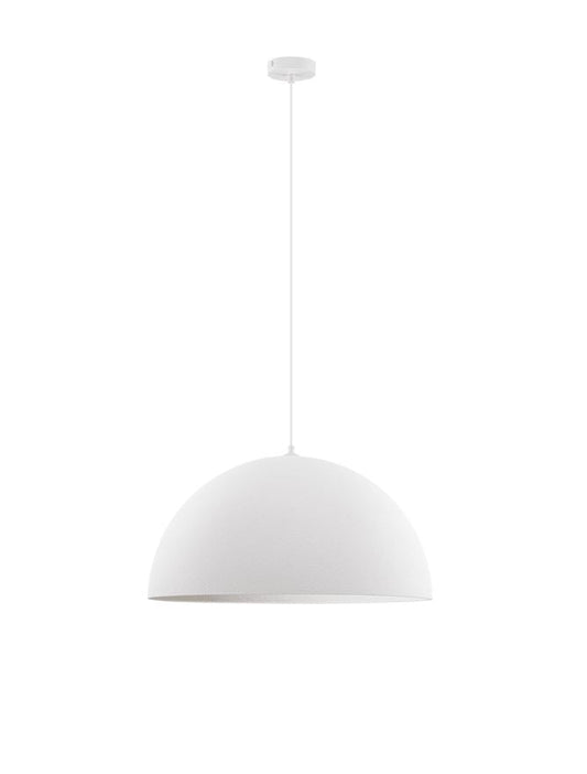 LEF Large Sandy White Polyurethane & Resin Dome Pendant - ID 13571