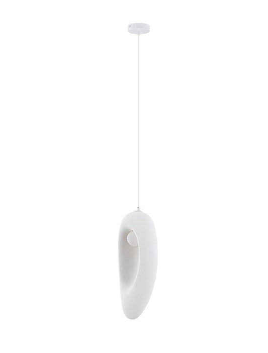 LEF Long Sandy White Polyurethane & Resin Organic From Pendant - ID 13583