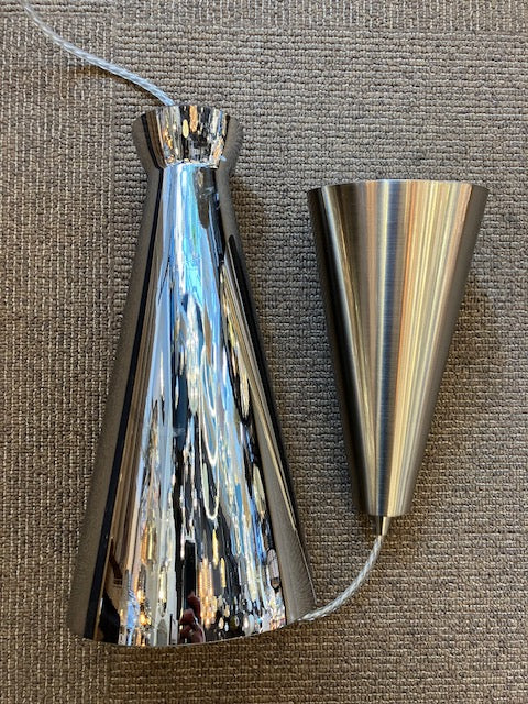 Balintore Satin Nickel and Smoked Glass Single Pendant ID 6826 - EX-DISPLAY