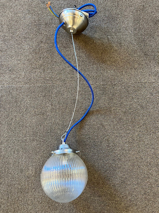 Small Bespoke Prismatic Glass Pendant - EX-DISPLAY