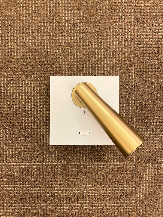 LEDS-C4 GAMMA Matt White & Gold Reading / Bedroom Wall Light - ID 8191 - EX-DISPLAY