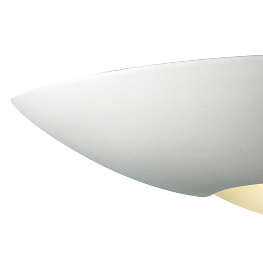 där SLICE Wall Light White Unglazed Ceramic Glass - ID 6203 - CLEARANCE