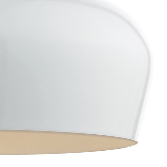 där Gaucho 1 Light Pendant White Large - ID 5943 - BOXED CLEARANCE MODEL