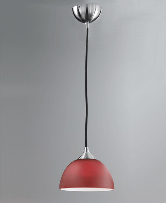 Golspie Small Red Glass Single Pendant - ID 4876 - EX-DISPLAY