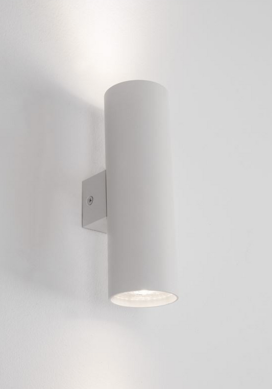 NL White Cylinder Up & Down Wall Light - ID 12660