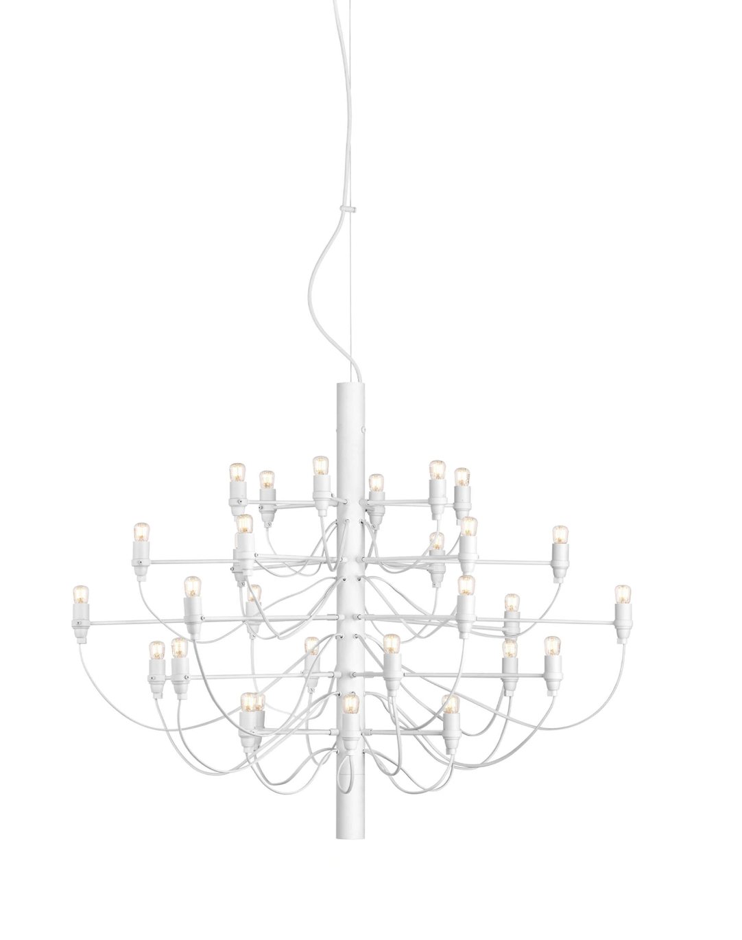 FLOS 2097/30 Suspension In White With Clear LED Bulbs Included - ID 12665