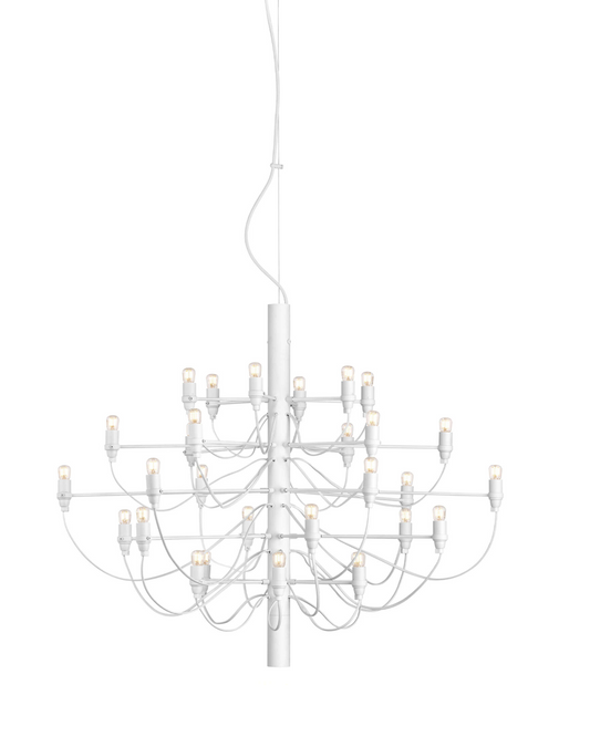 FLOS 2097/30 Suspension In White With Clear LED Bulbs Included - ID 12665