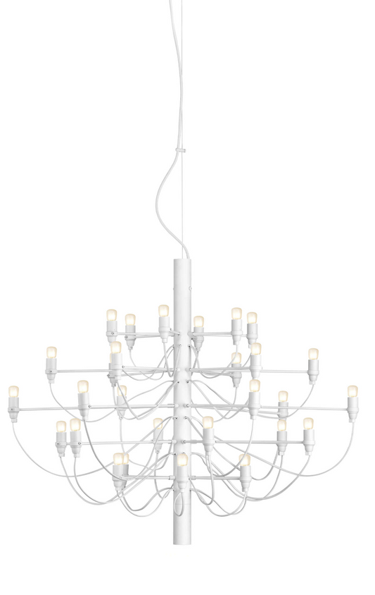 FLOS 2097/30 Suspension In White With Frosted LED Bulbs Included - ID 12669