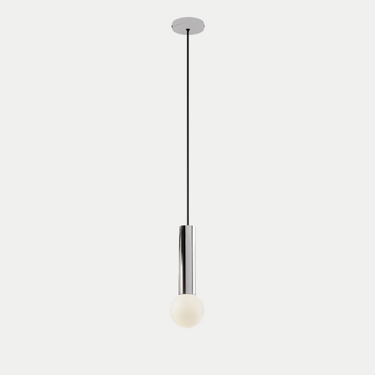 Nado Chrome & Opal Globe IP44 Bathroom Pendant - ID 11493