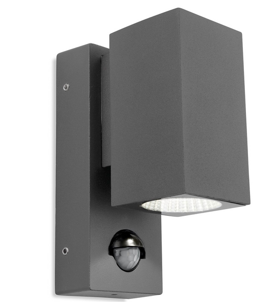 LED Exterior 1 Light Wall PIR, Graphite - ID 12967