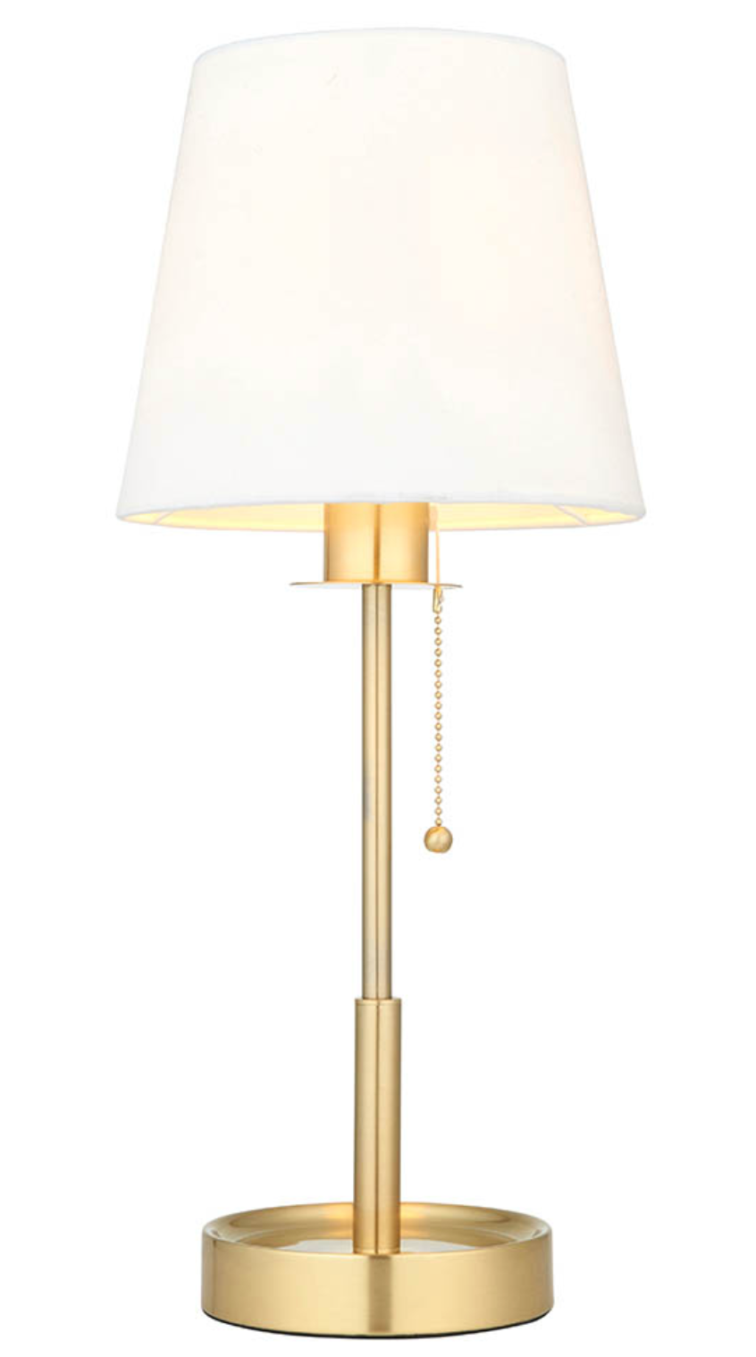 Pull Cord Table Lamp, Brass - ID 13011