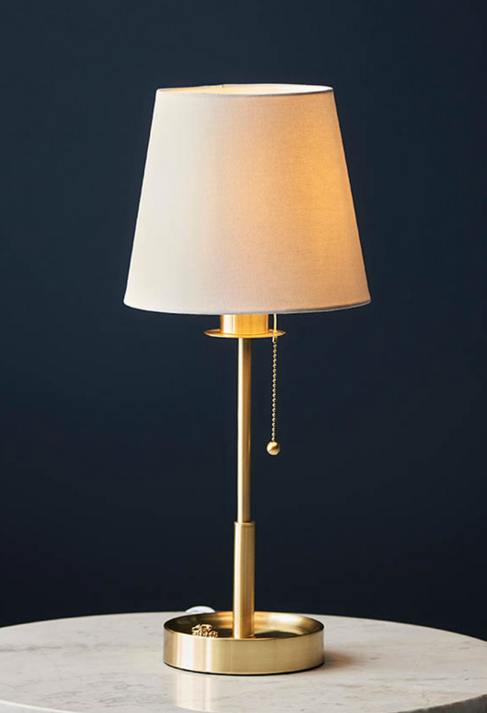 Pull Cord Table Lamp, Brass - ID 13011