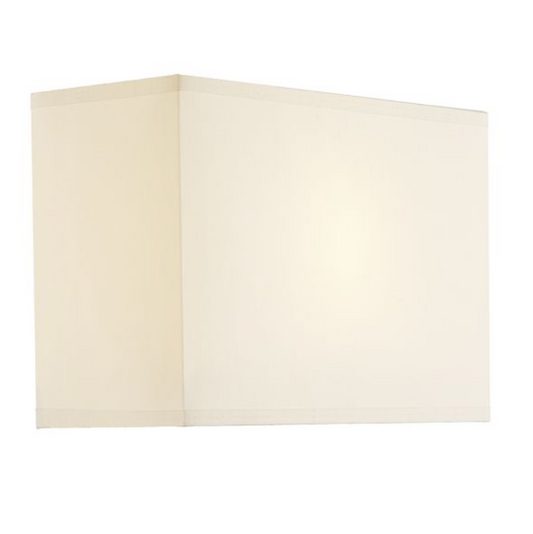 Rectangle cream cotton shade 24 x 17 x 11.5cm