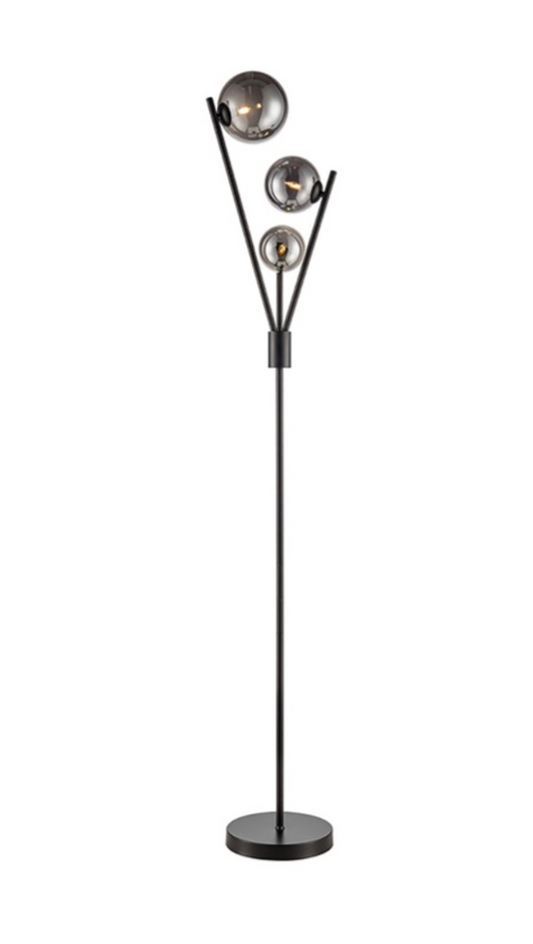 Abstract Black Floor Lamp - ID 12382