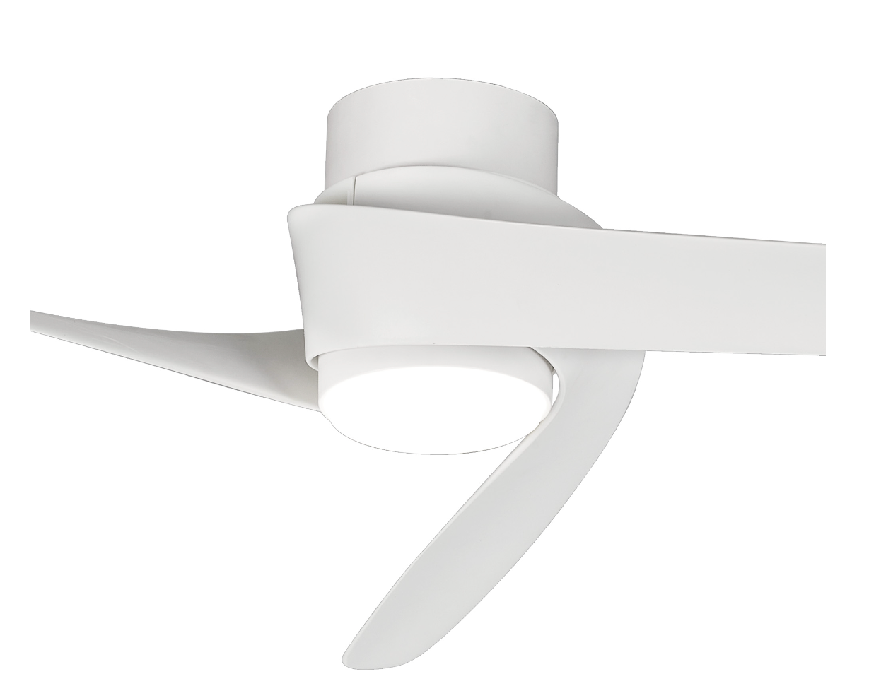LED Ceiling Light With Built In Fan, White - ID 13130