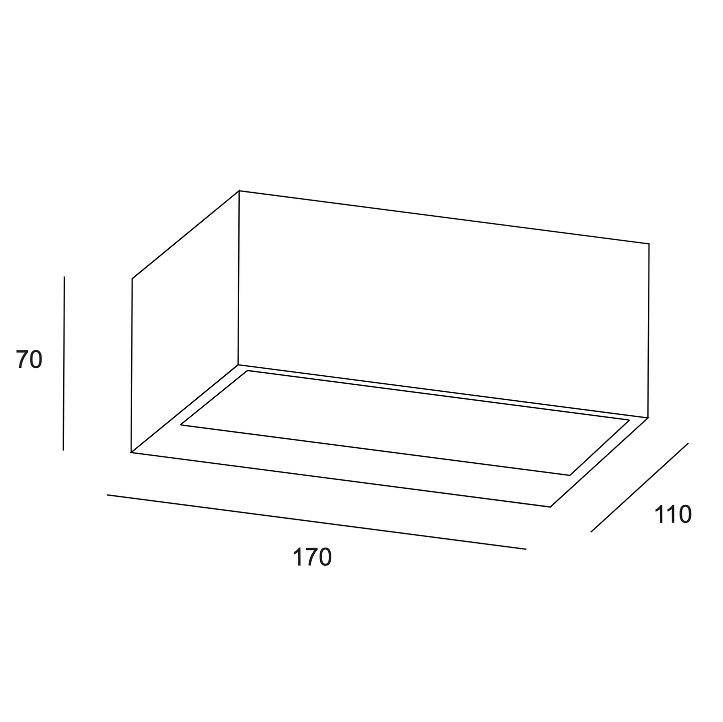 NEM White Exterior Wall Light R7s - ID 13267